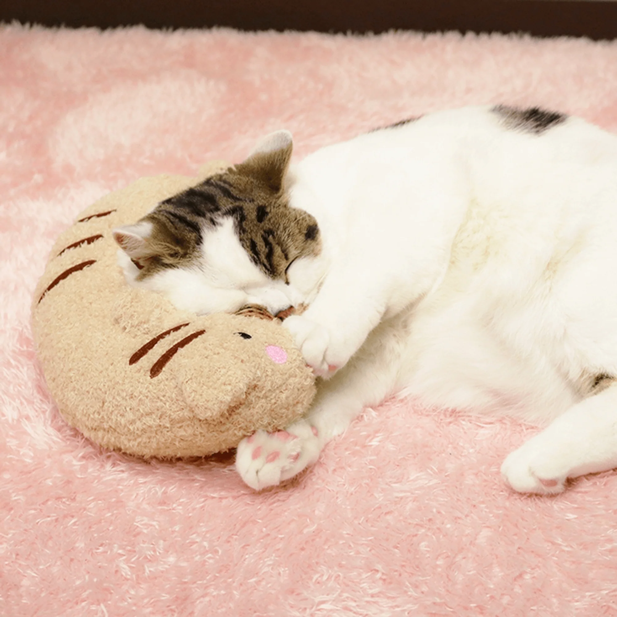 CattyMan Comfortable Tiger Pillow Plush Cat Toy - Image 3