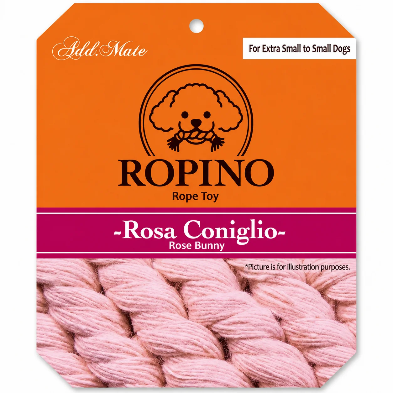 Petio AddMate "Rosa Coniglio" Dental Rope Rabbit 3-1 in Interactive Tug & Nosework Toy - Image 9