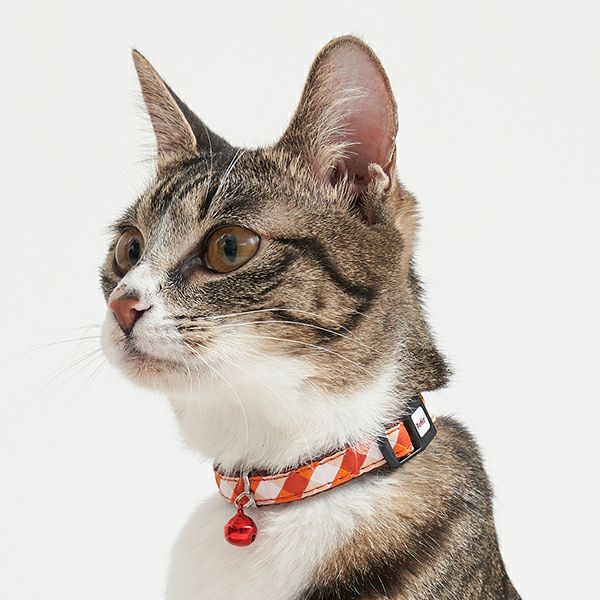 Petio Gingham Check Safety Collar with Breakaway Buckle & Integrated Bell - Image 11