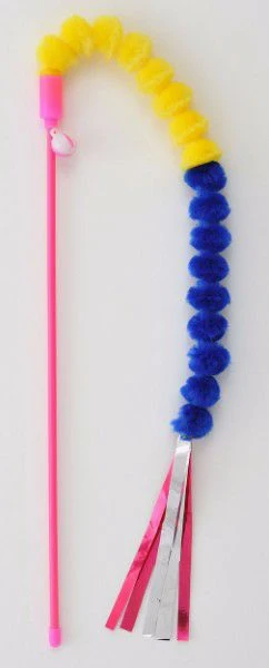 Petio “Neon Glow" Wiggle Long Worm Teaser - Image 2
