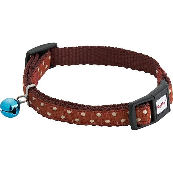 Petio Polka Dot Safety Collar with Breakaway Buckle & Integrated Bell