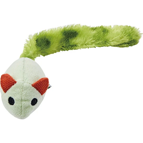 Petio Long Furry Tail Mouse with Silvervine & Bell - Image 2